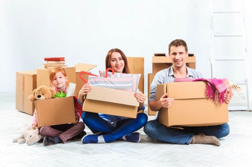 Careful handling of desks and IT equipment during an office move in Tottenham Hale