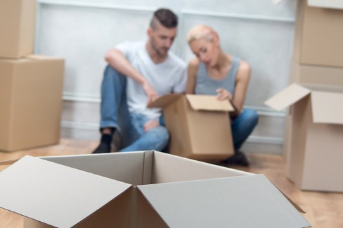 Waste removal and disposal compliance for a moving service