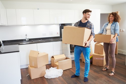 Household items prepared for storage in Tottenham Hale